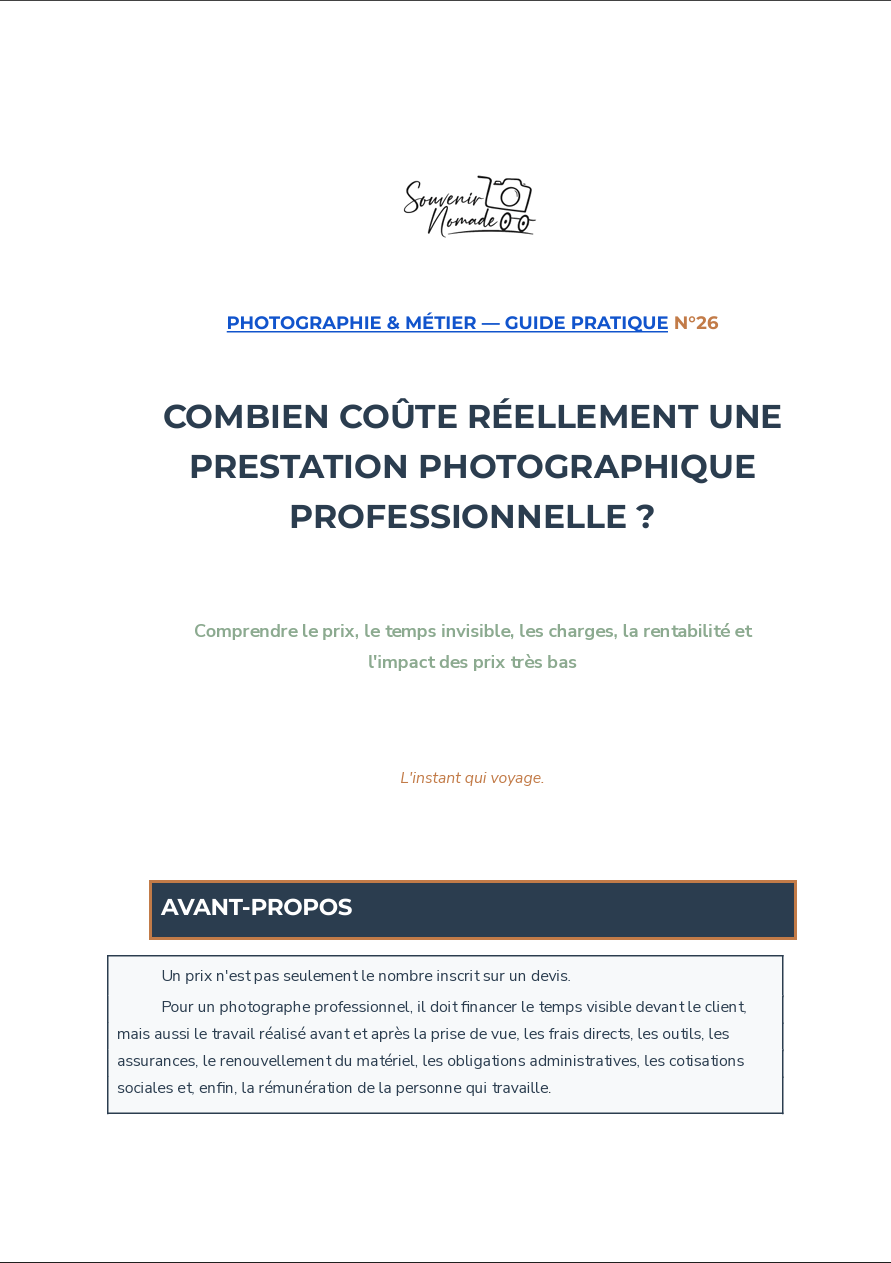 Capture decran 2026 09 22 002502 Souvenir Nomade Guide bonus — Combien coûte réellement une prestation photographique professionnelle ?